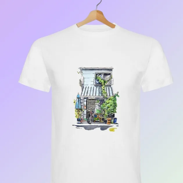 camiseta storefront japanese japon tienda acuarela t-shirt