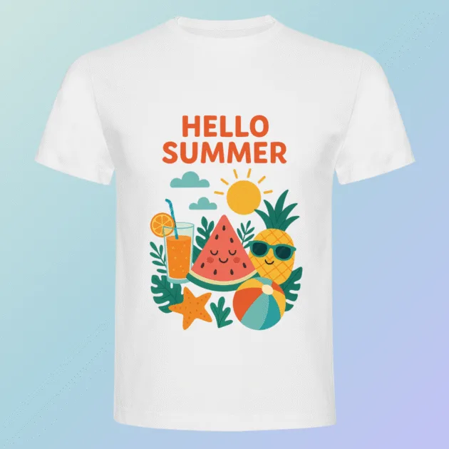camiseta hello summer