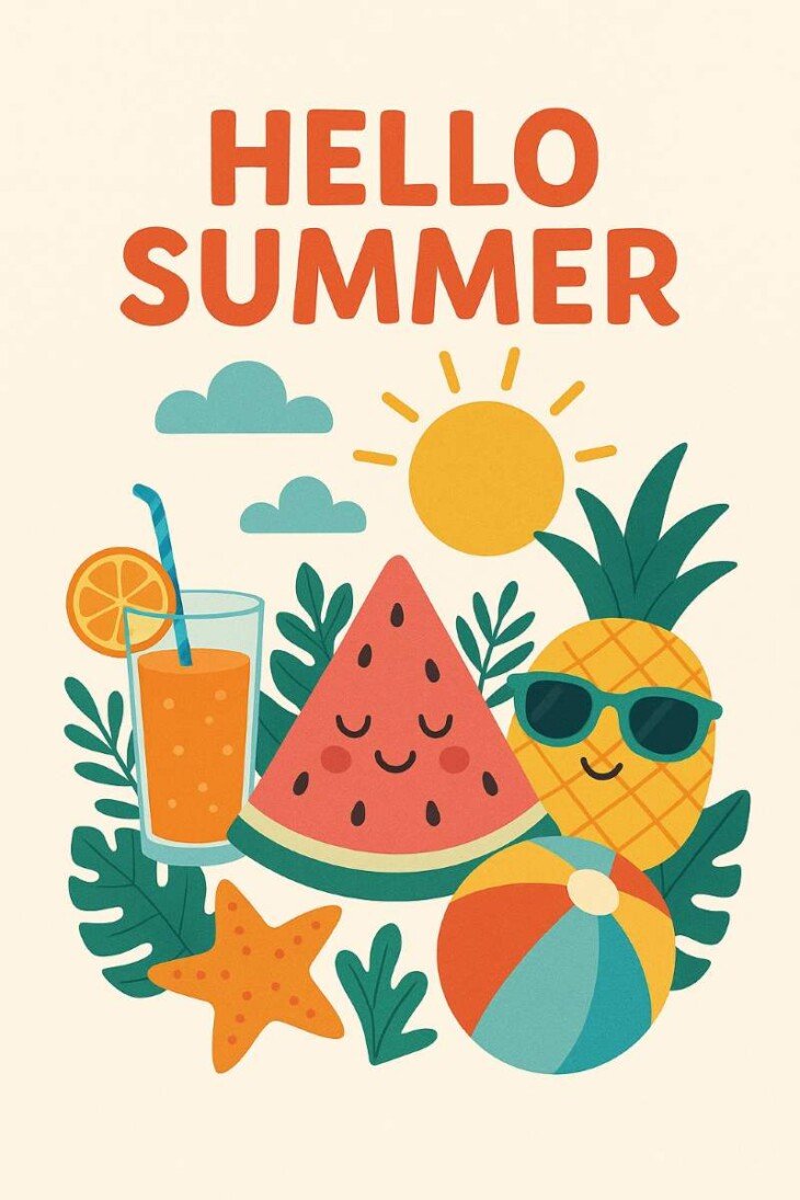 Camiseta Hello Summer - Imagen 2