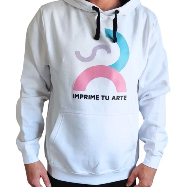 sudadera blanca Imprime tu Arte